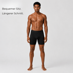 Lange Boxershorts aus Baumwolle