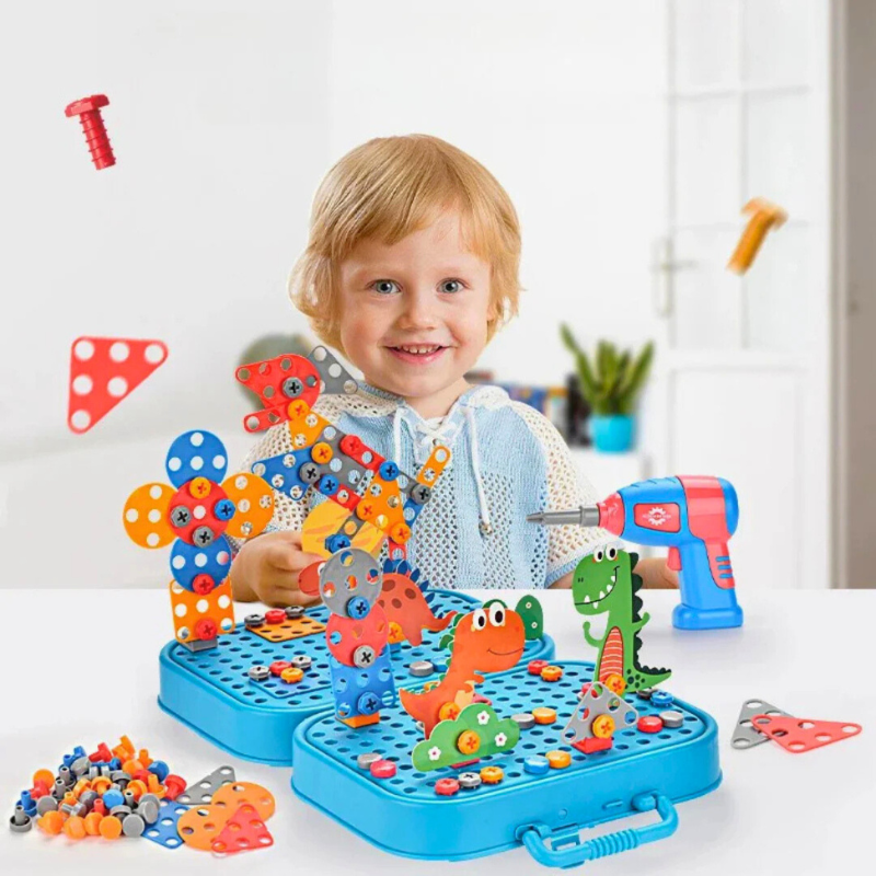 KreativWerk™ – Das bunte Bohr- & Bauset für kleine Entdecker