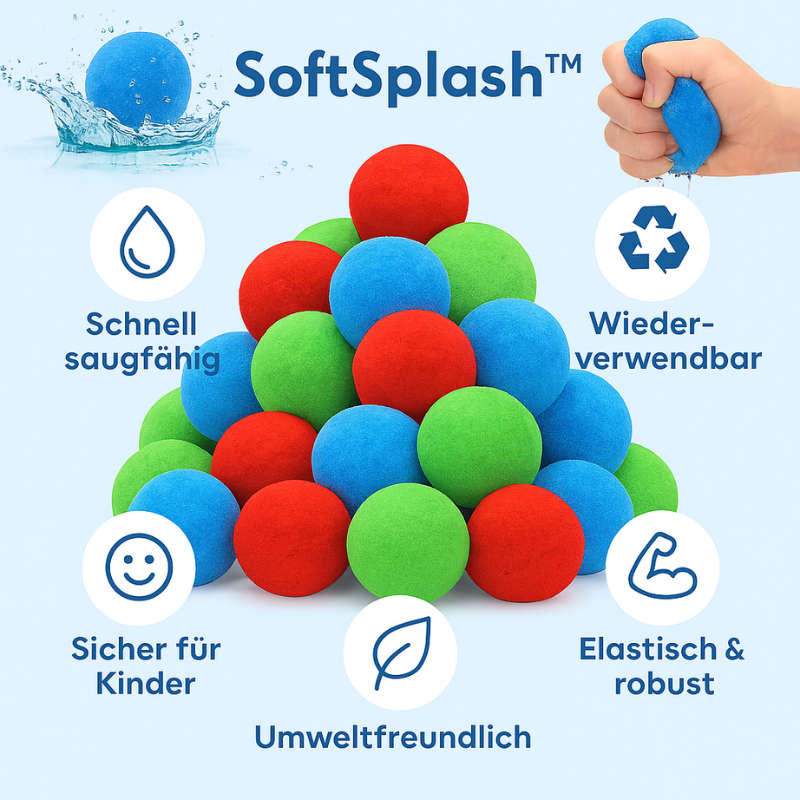 SoftSplash™ sorgt für sicheren Wasserspaß
