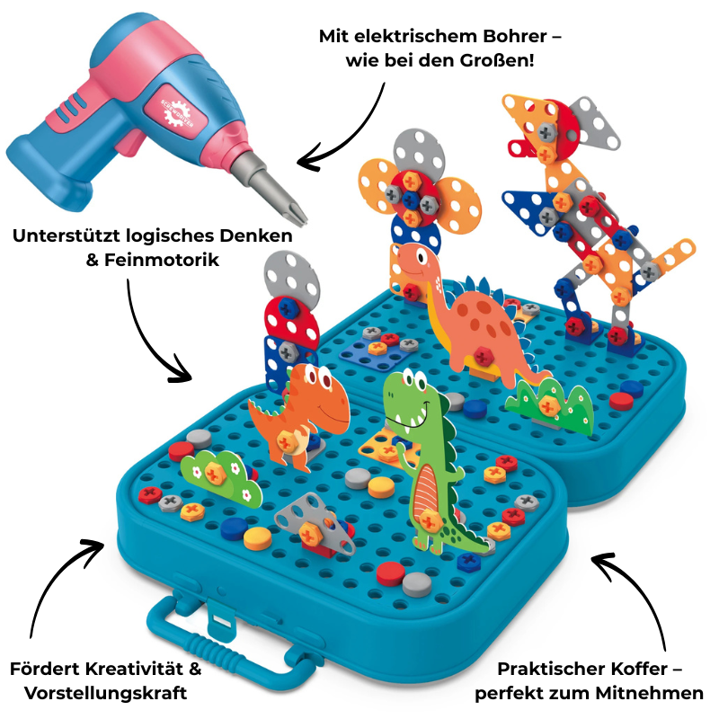 KreativWerk™ – Das bunte Bohr- & Bauset für kleine Entdecker