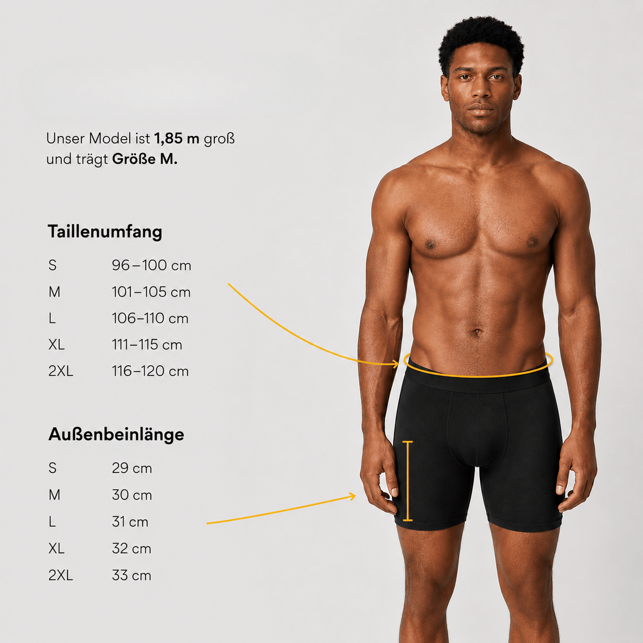 Lange Boxershorts aus Baumwolle