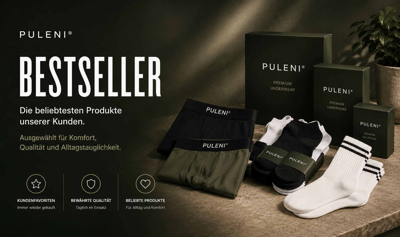 Puleni Boxershorts Multipacks