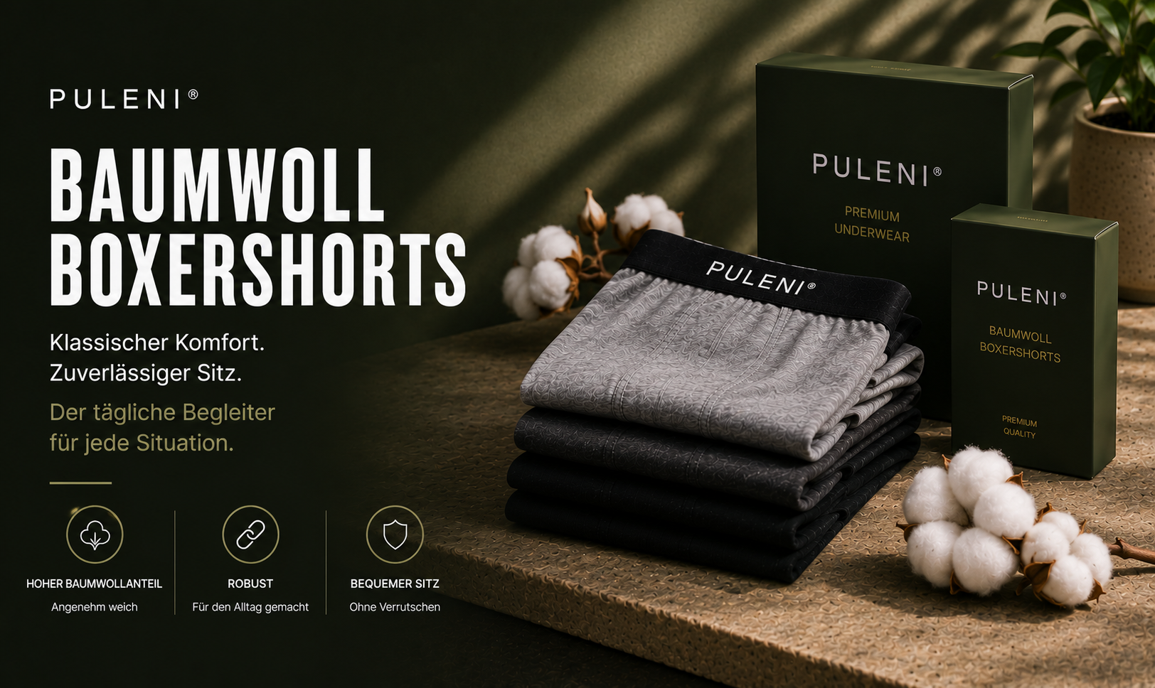 Puleni Boxershorts Multipacks