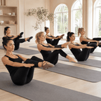 Pilates Socken mit Riemchen aus Baumwolle