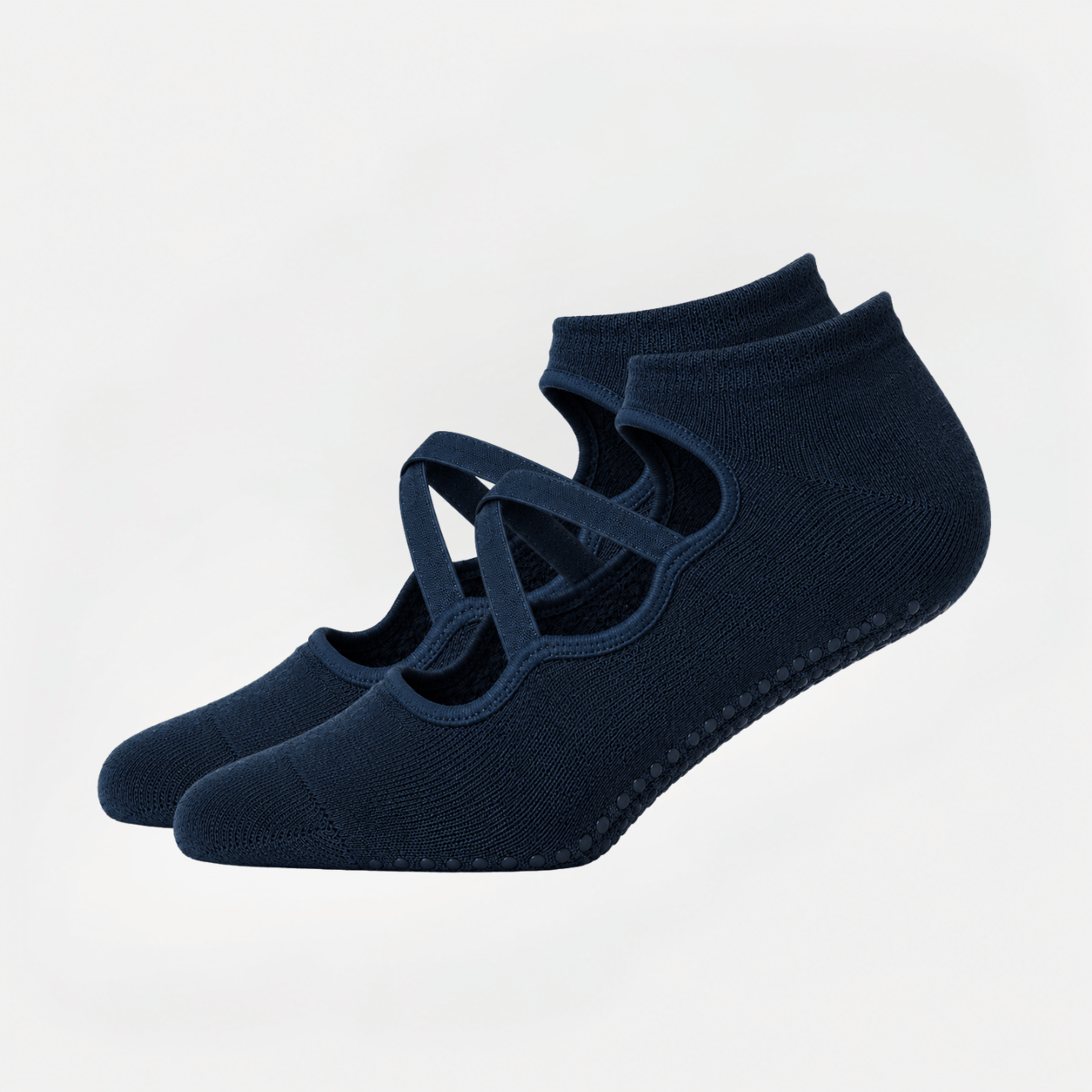 Pilates Socken mit Riemchen aus Baumwolle