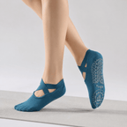 Pilates Socken mit Riemchen aus Baumwolle