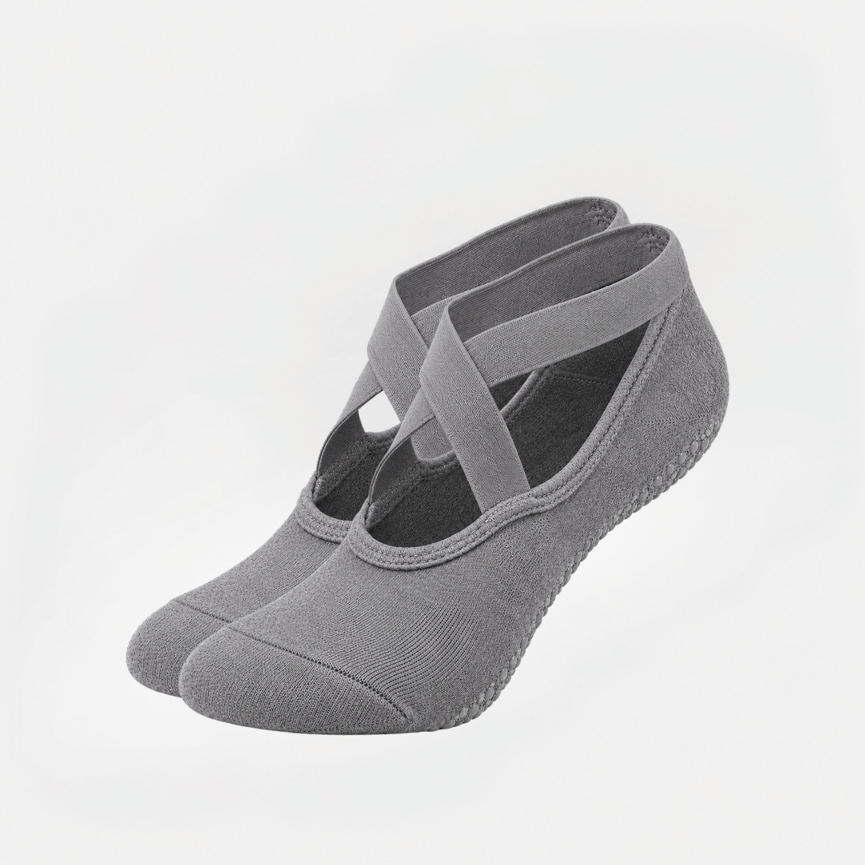 Pilates Socken mit Riemchen aus Baumwolle