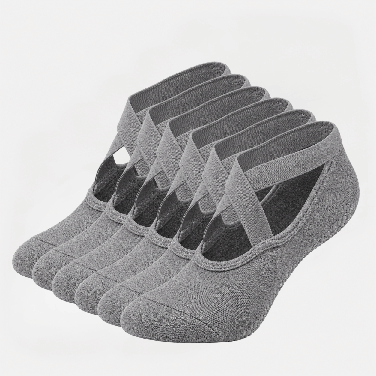 Pilates Socken mit Riemchen aus Baumwolle