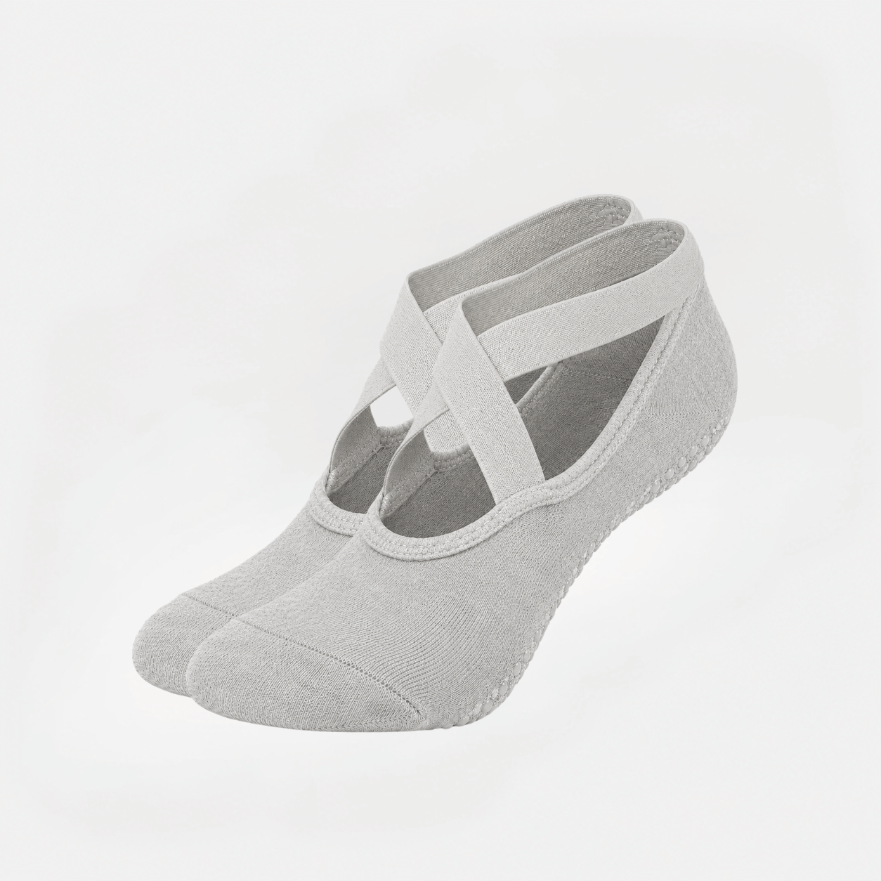 Pilates Socken mit Riemchen aus Baumwolle