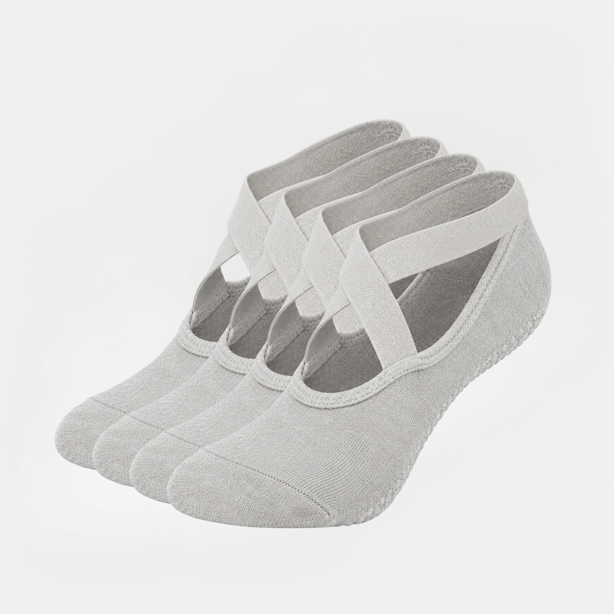 Pilates Socken mit Riemchen aus Baumwolle