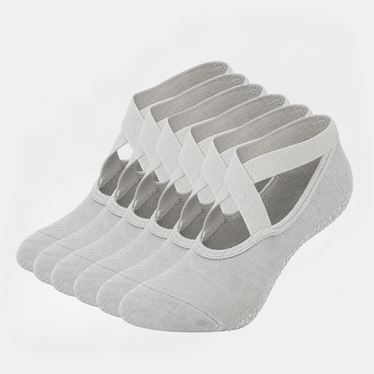 Pilates Socken mit Riemchen aus Baumwolle