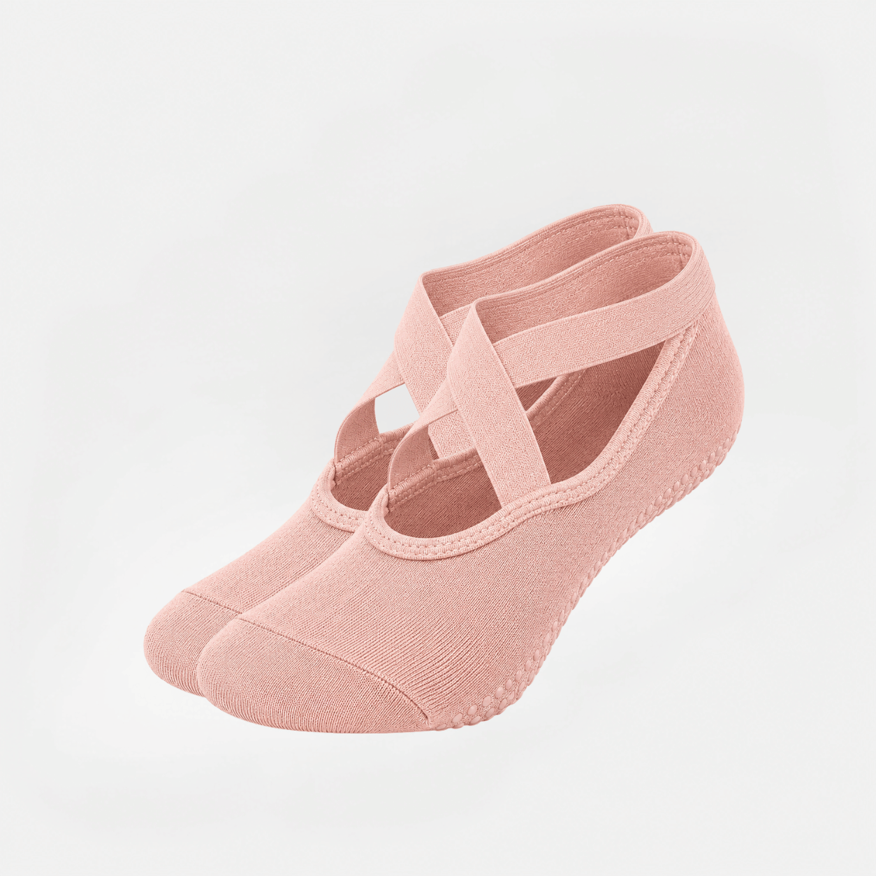 Pilates Socken mit Riemchen aus Baumwolle