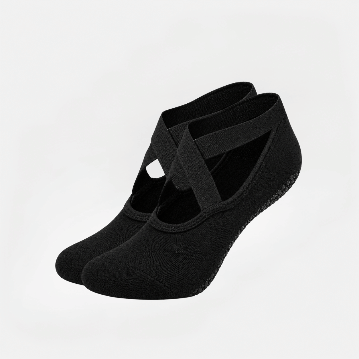 Pilates Socken mit Riemchen aus Baumwolle